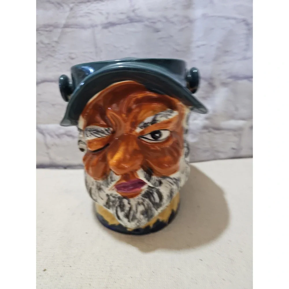 Mk Vintage Toby Winking Man‎ Canister Ice Bucket Marked Mk on Bottom